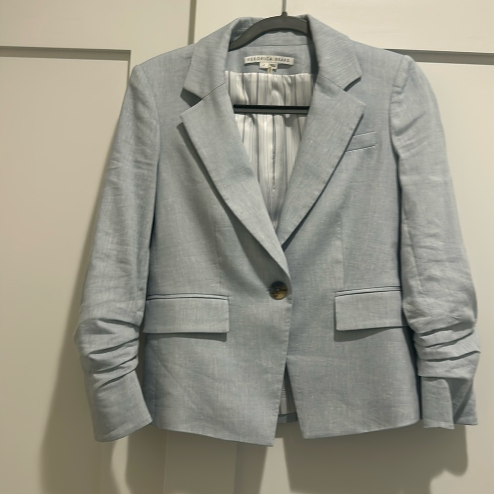 Veronica Beard Dickey Blazer light blue